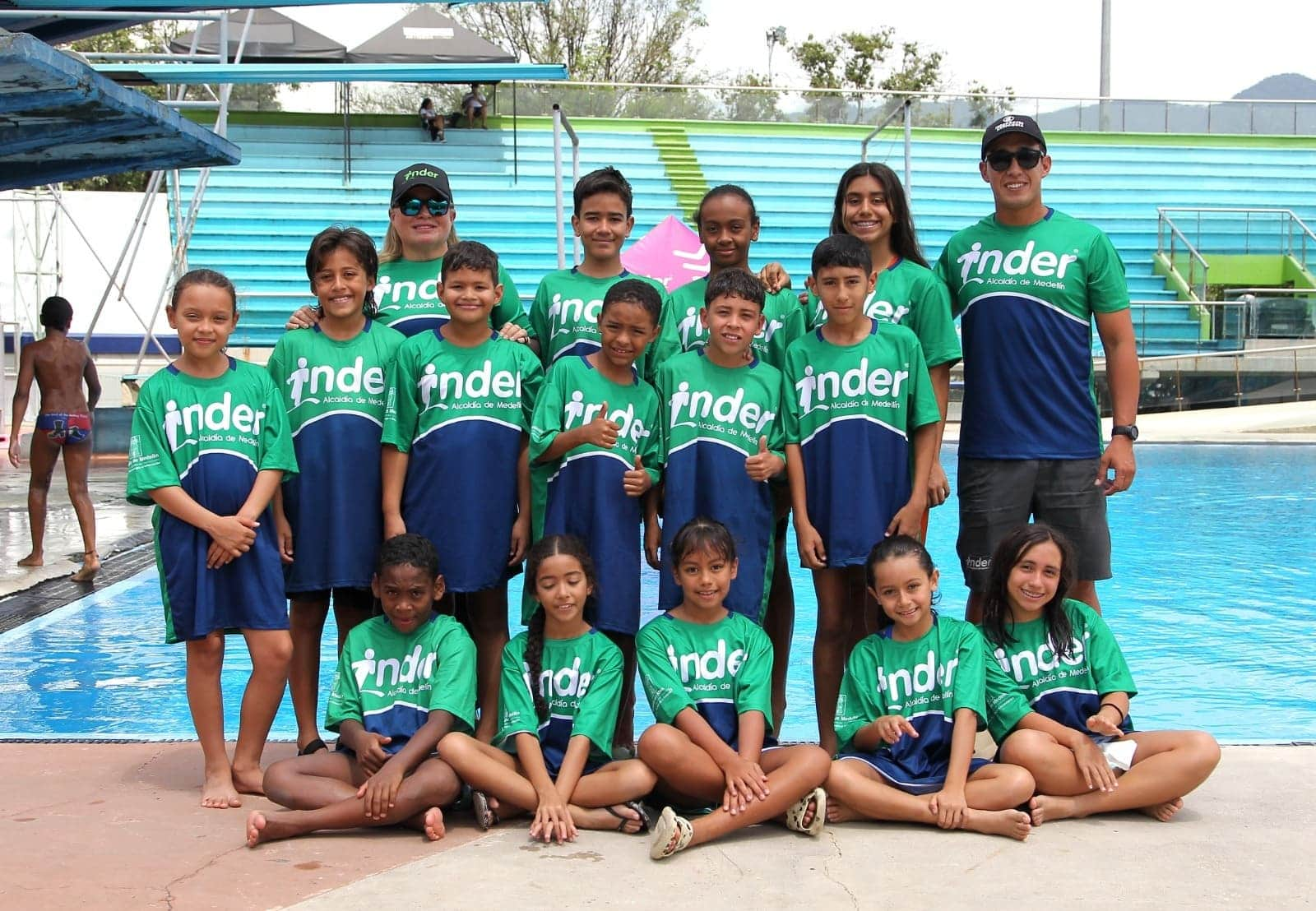 Deportistas del Inder Medellín.